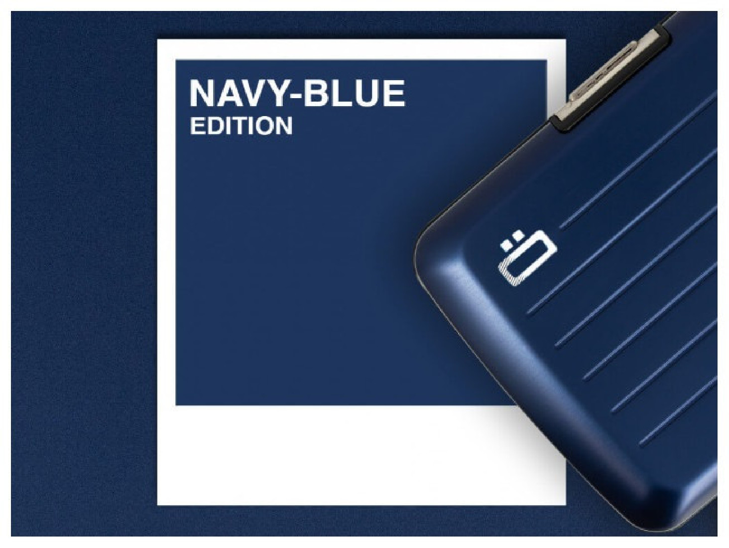 OGON STOCKHOLM SV2 FOR 10 CARDS + CASH NAVY BLUE