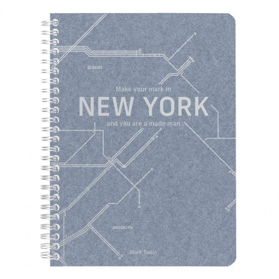 Clairefontaine Rhodia Jeans spiral notebook A5 21x14,8cm, New York metro, 90gr, lined, 148 pages, 083536