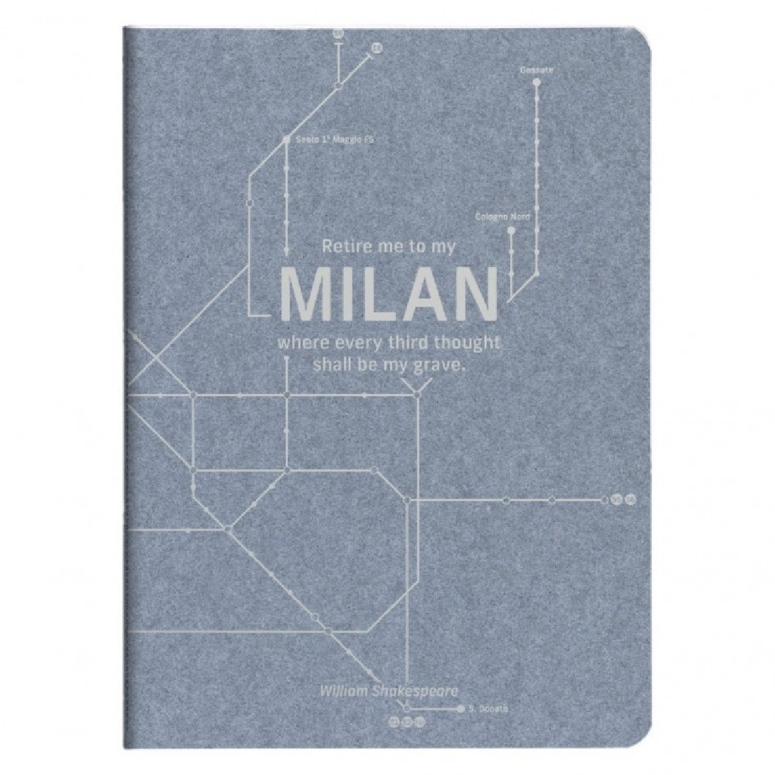 Clairefontaine Rhodia Jeans notebook A5 21x14,8cm, Milan metro, 90gr, lined, 96 pages, 083533