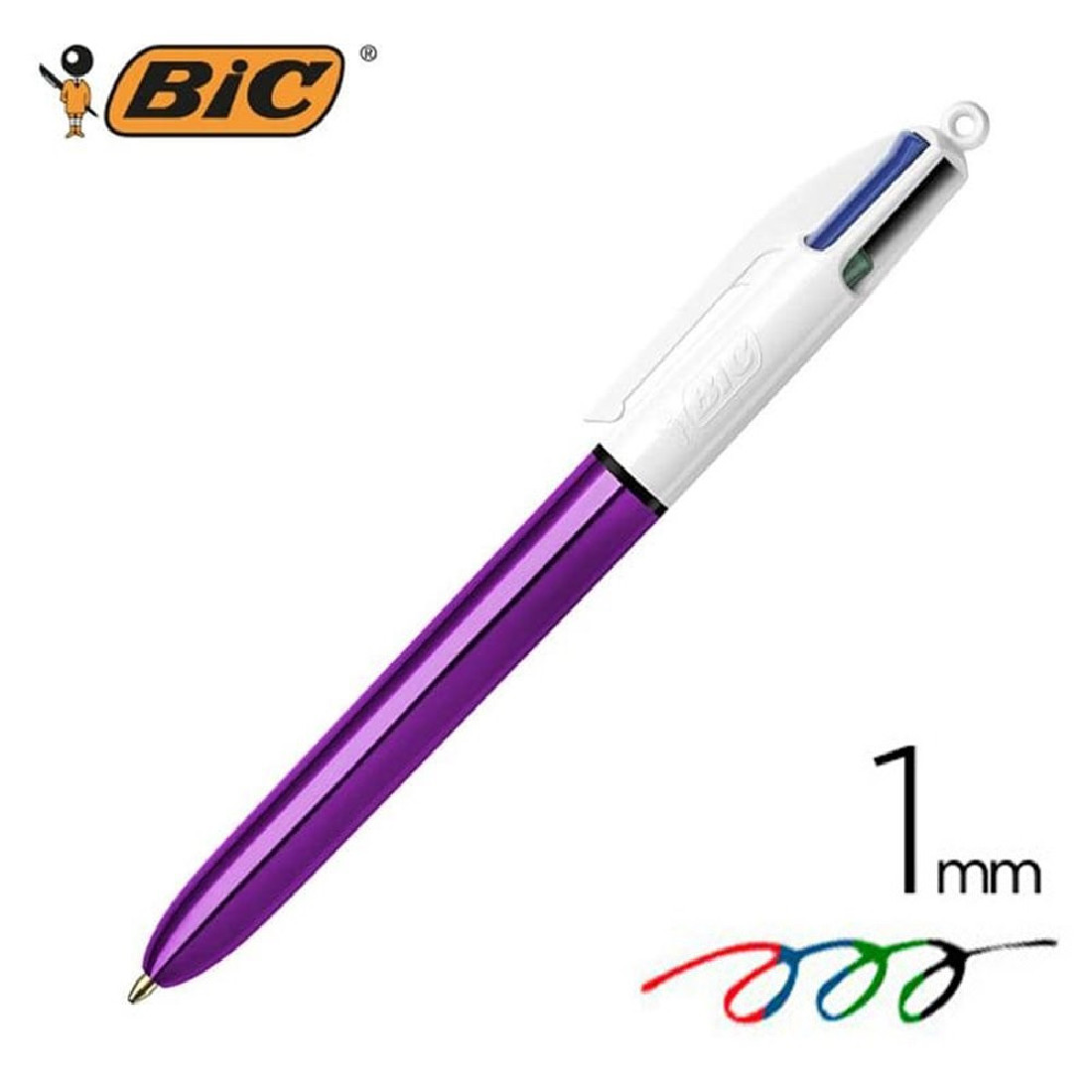Στυλό 4 Χρωμάτων Metallic Purple Bic