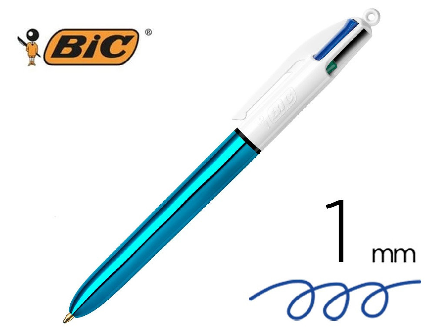 Στυλό 4 Χρωμάτων Metallic Turqoise Bic