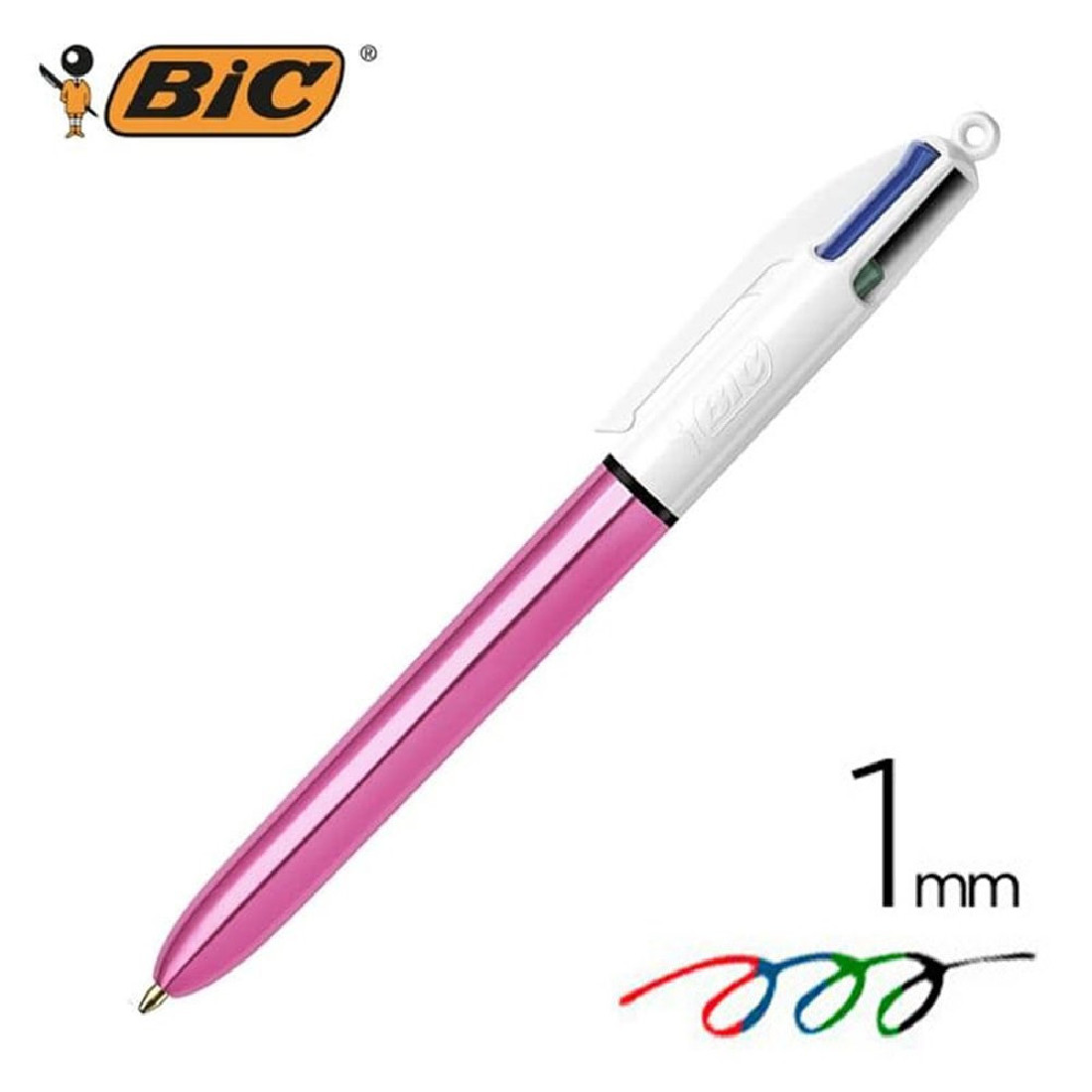 Στυλό 4 Χρωμάτων Metallic Pink Bic