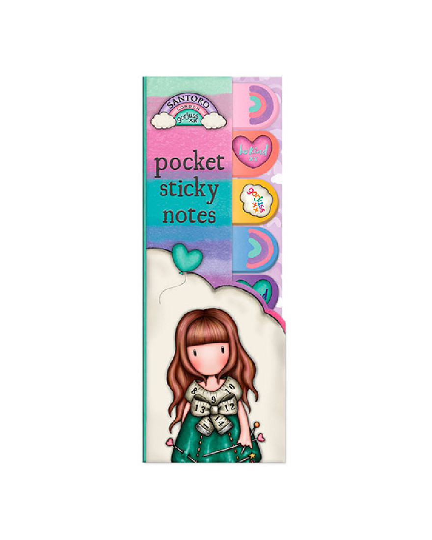 Pocket sticky notes Be Kind To Our Planet 1209GJ03 Santoro Gorjuss