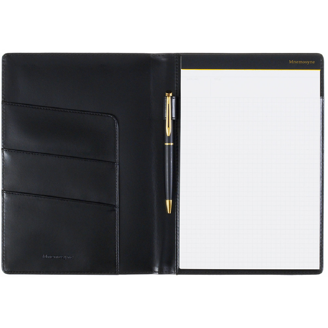 Mnemosyne Μemo Pad plus Synthetic Leather Holder HN188UA-05 A5 70sheets 5mm squared 80gr