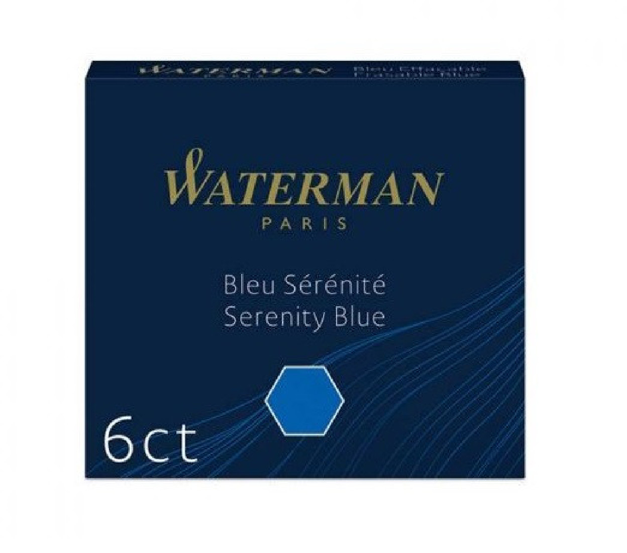 Waterman Mini Ink Cartridges Blue 6pcs