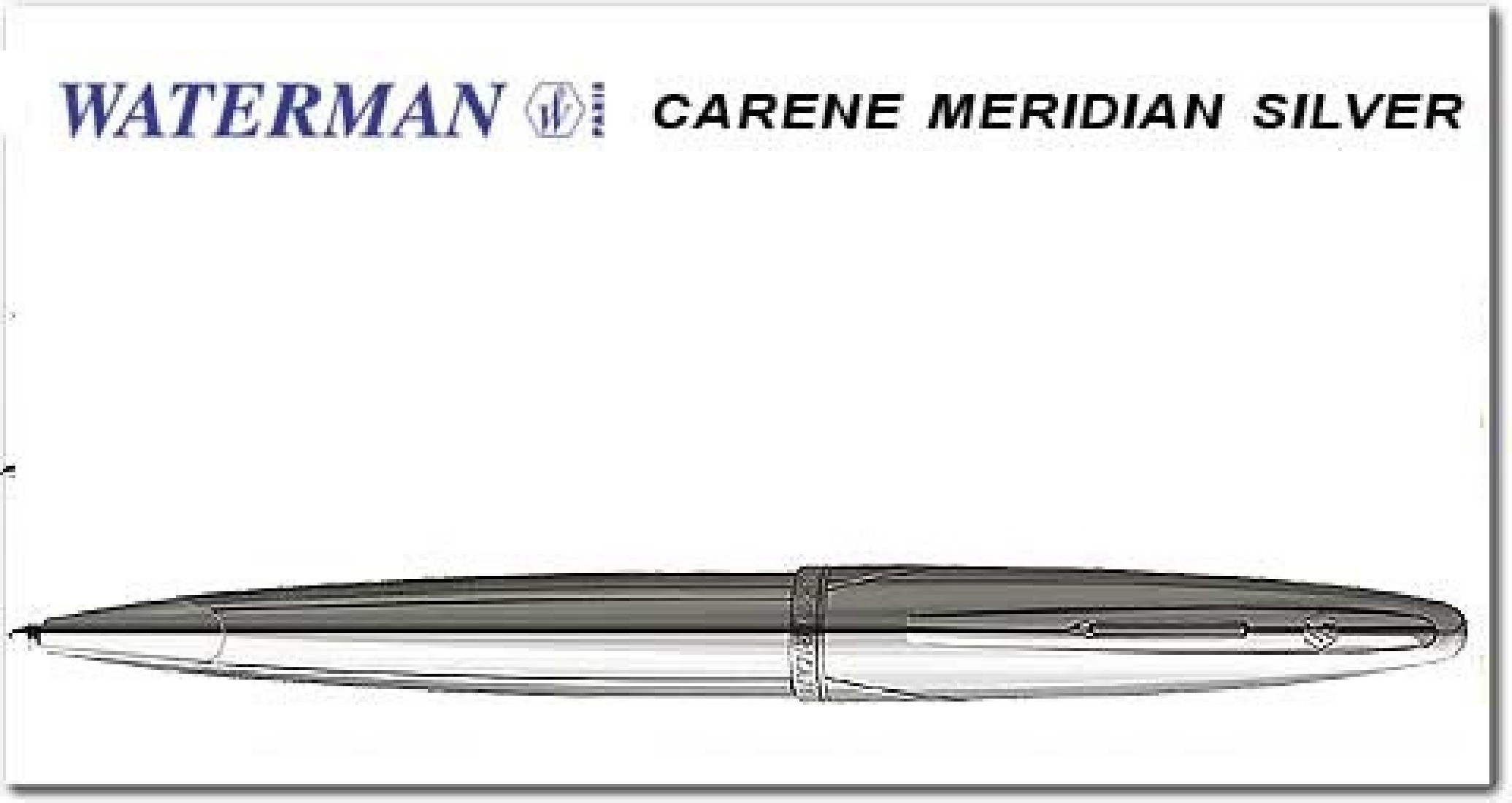 Waterman Carene Silver Meridians ST Ballpen