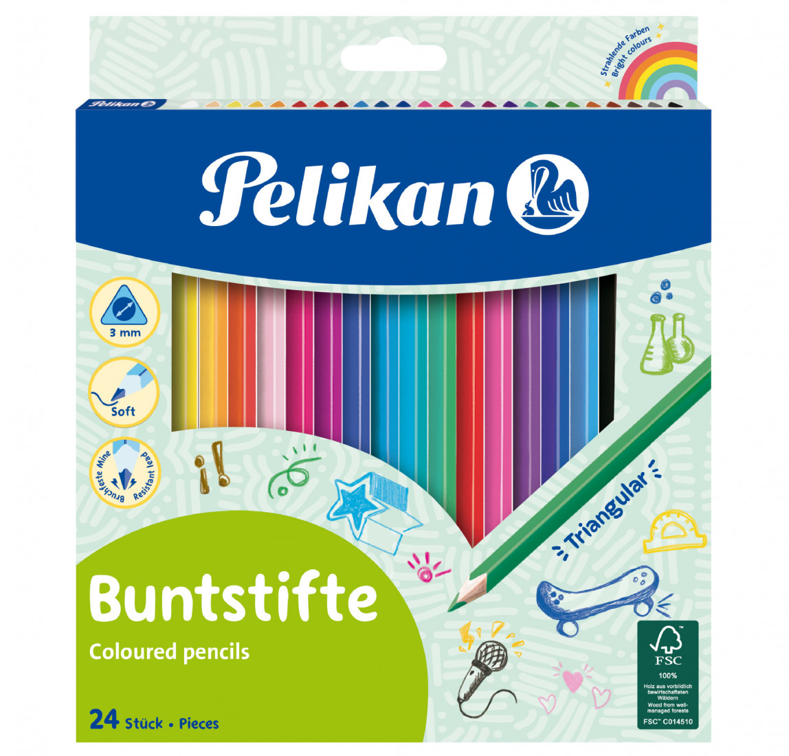 Pelikan Buntstifte  Coloured Pencils 24 pieces  700122