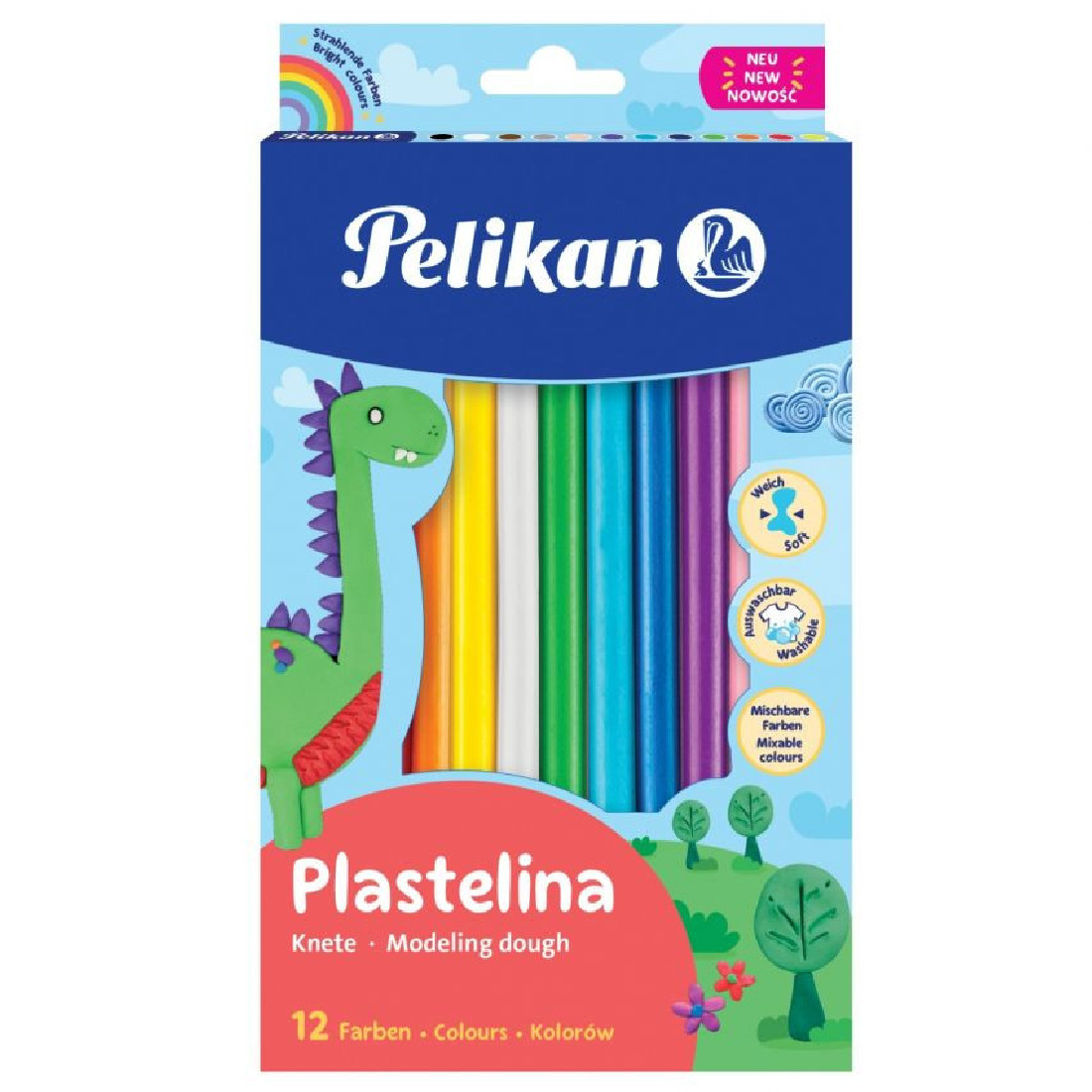 Pelikan Πλαστελίνη σε Ράβδους 12 Χρωμάτων 9581760