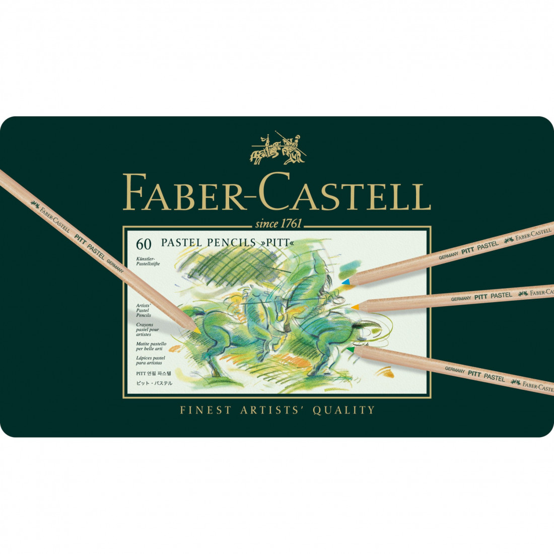 Faber Castell Pitt Pastel Pencils, tin of 60 112160