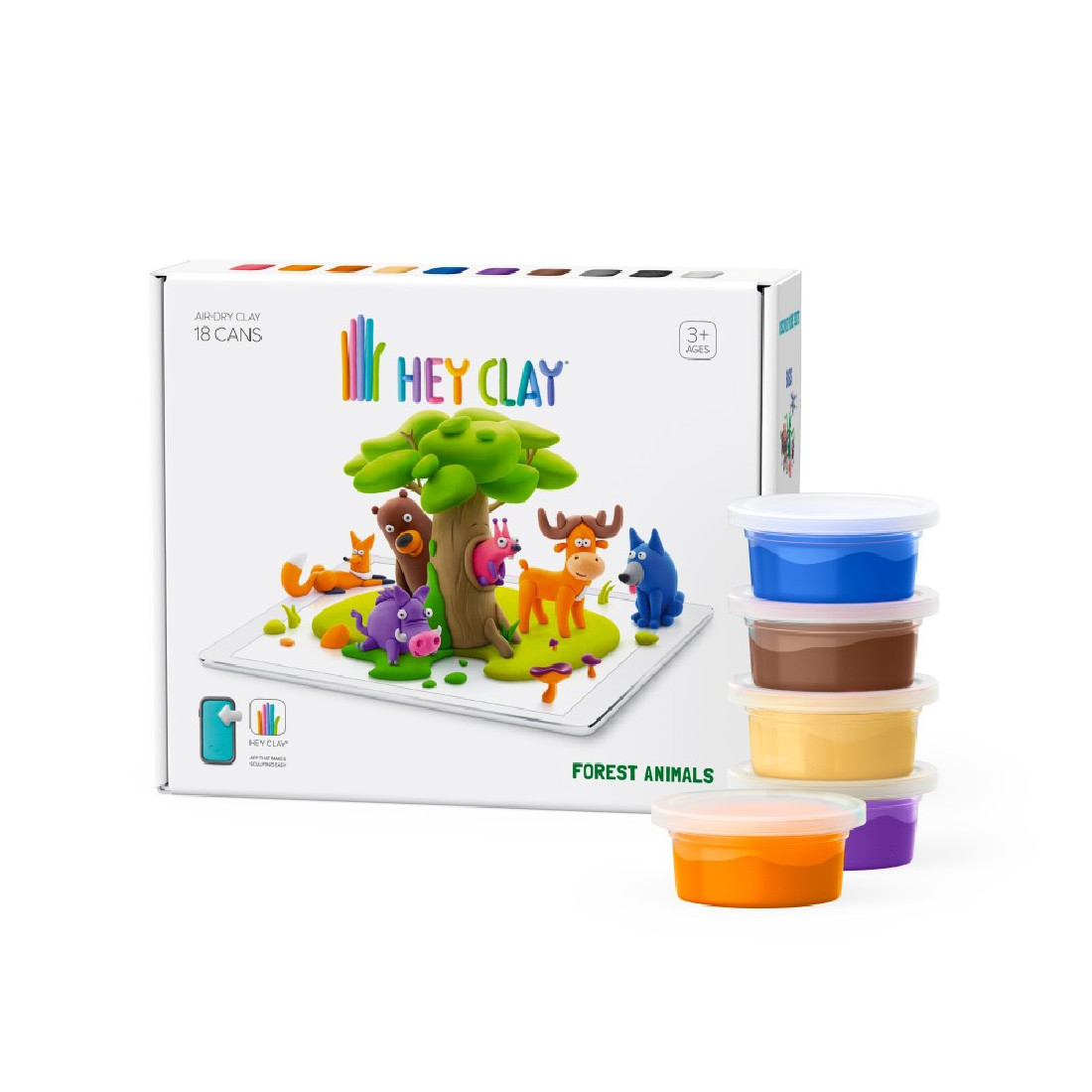 Κατασκευή με πηλό Claymates Forest Animals 15022 Hey Clay.
