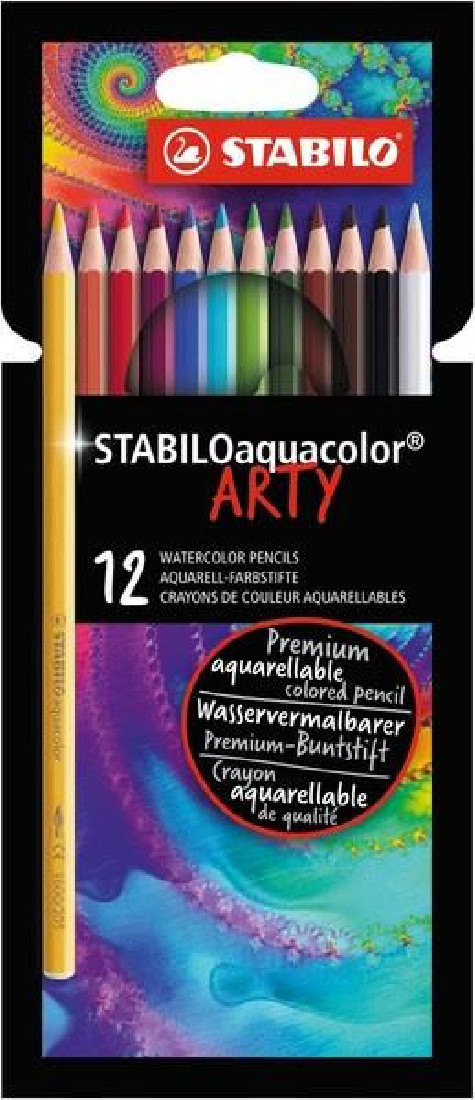 Ξυλομπογιές Υδατοδιαλυτές 12 Χρωμάτων Arty 1612 Stabilo