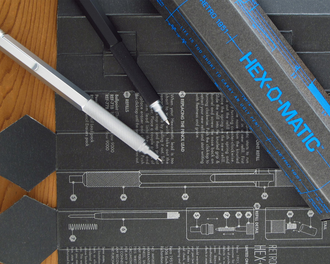 RETRO 1951 HEX-O-MATIC - Black Pencil 0.7mm