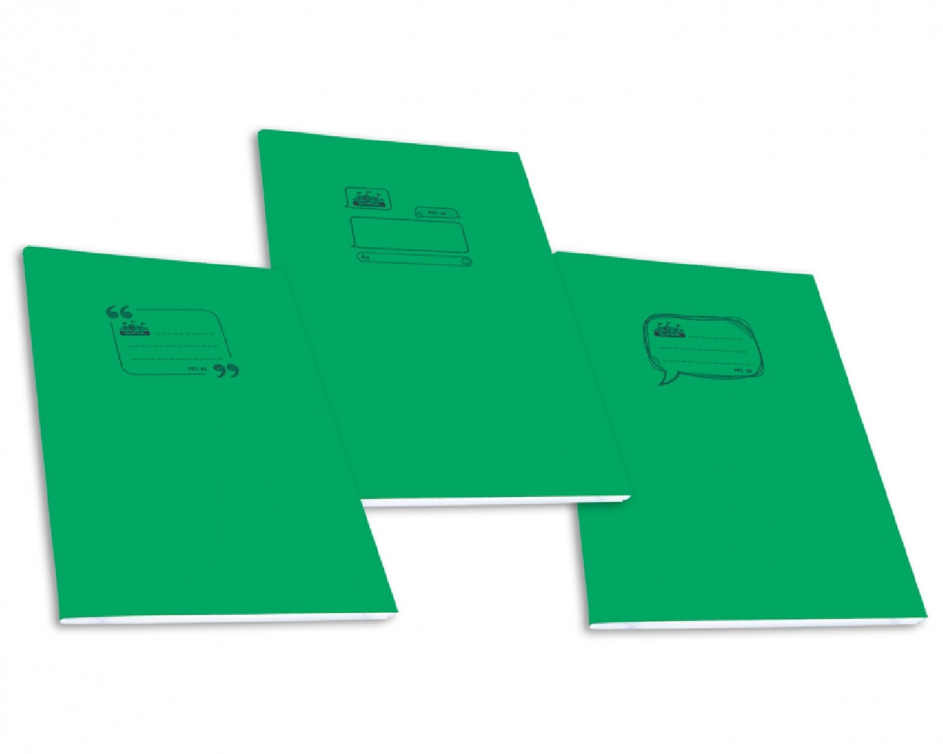 Τετράδιο Α4 πράσινο διάφανο πλαστικό Skag