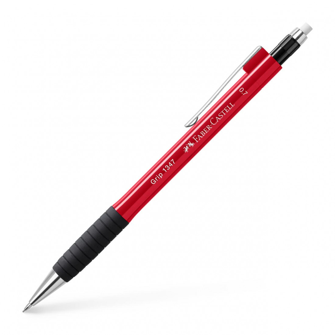 Mechanical Pencil Grip II 0.7mm Bright Red 1347 Faber Castell