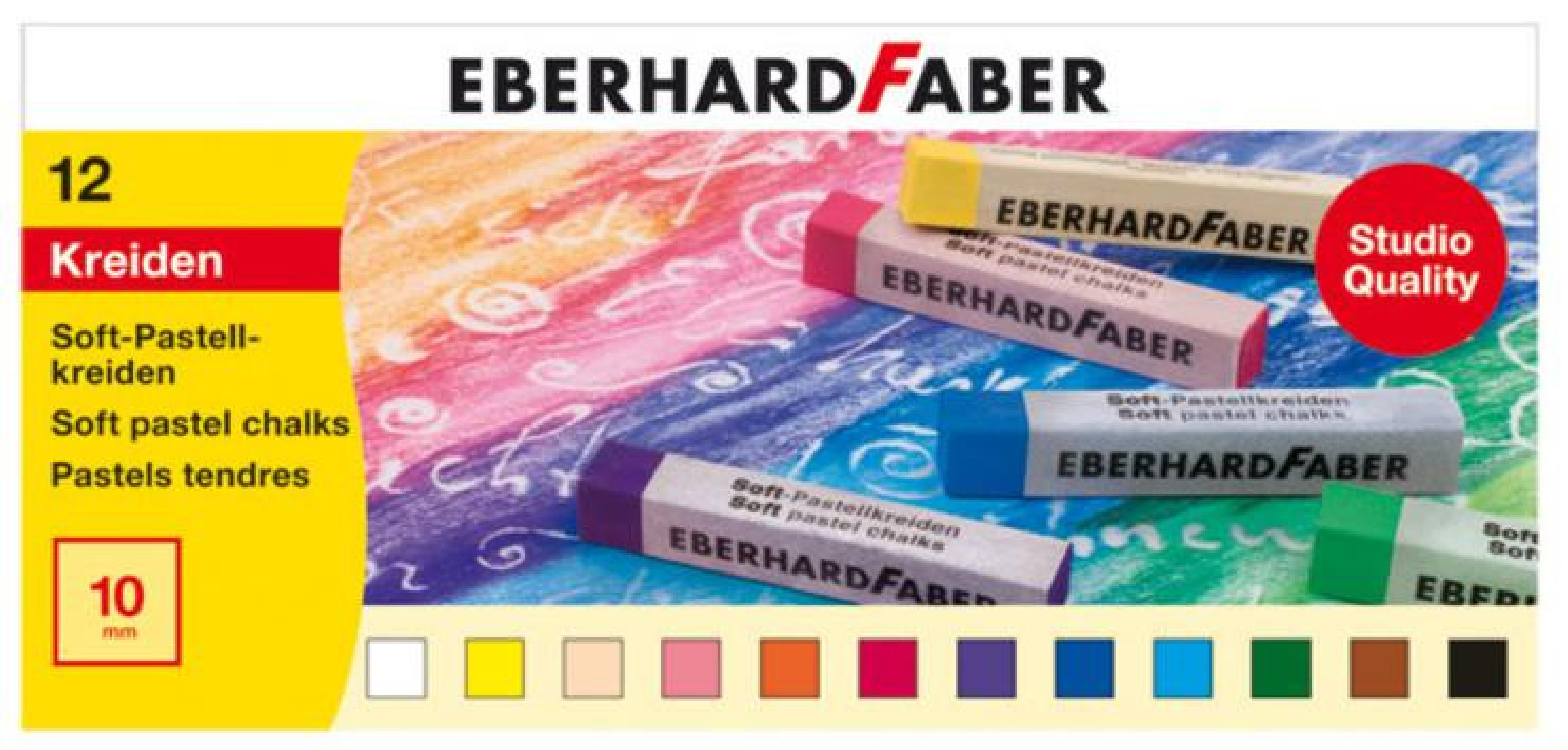 Set Soft Pastel 12pcs. Studio Quality 522512 Eberhard Faber