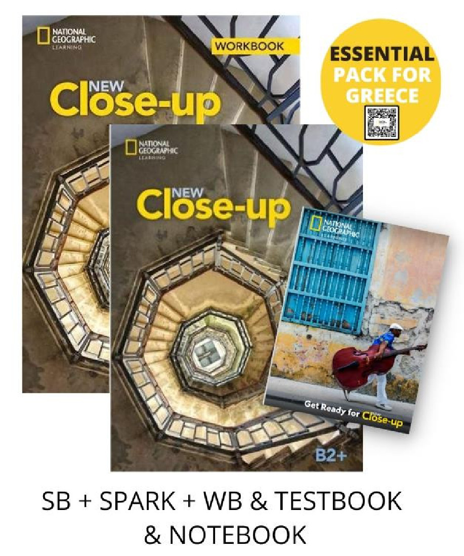 NEW CLOSE-UP B2+ ESSENTIAL PACK FOR GREECE (SB + SPARK + WB & TESTBOOK & NOTEBOOK)