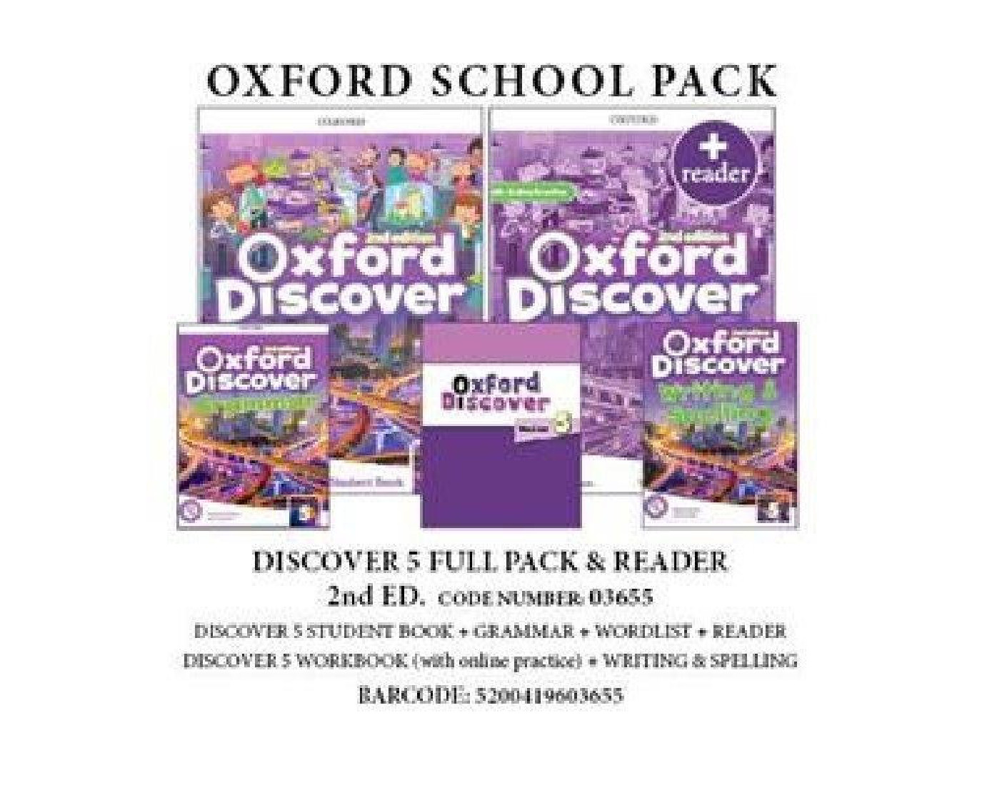 OXFORD DISCOVER 5 2ND FULL PACK & READER - 03655