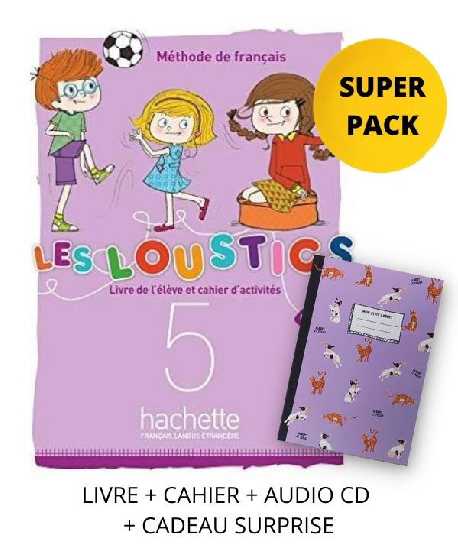 LES LOUSTICS MINI VOLUME 5 A2.1 SUPER PACK (LIVRE + CAHIER + CADEAU SURPRISE)