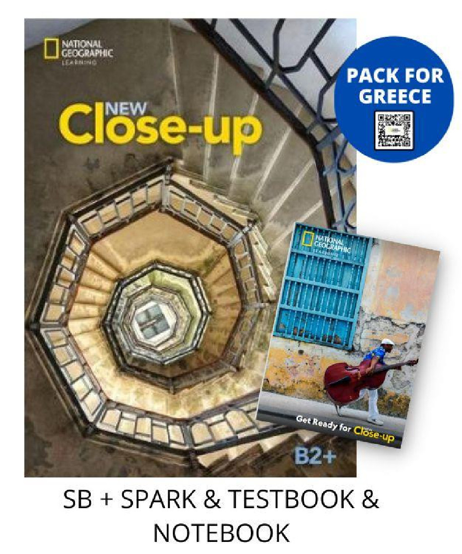 NEW CLOSE-UP B2+ PACK FOR GREECE (SB + SPARK & TESTBOOK & NOTEBOOK)