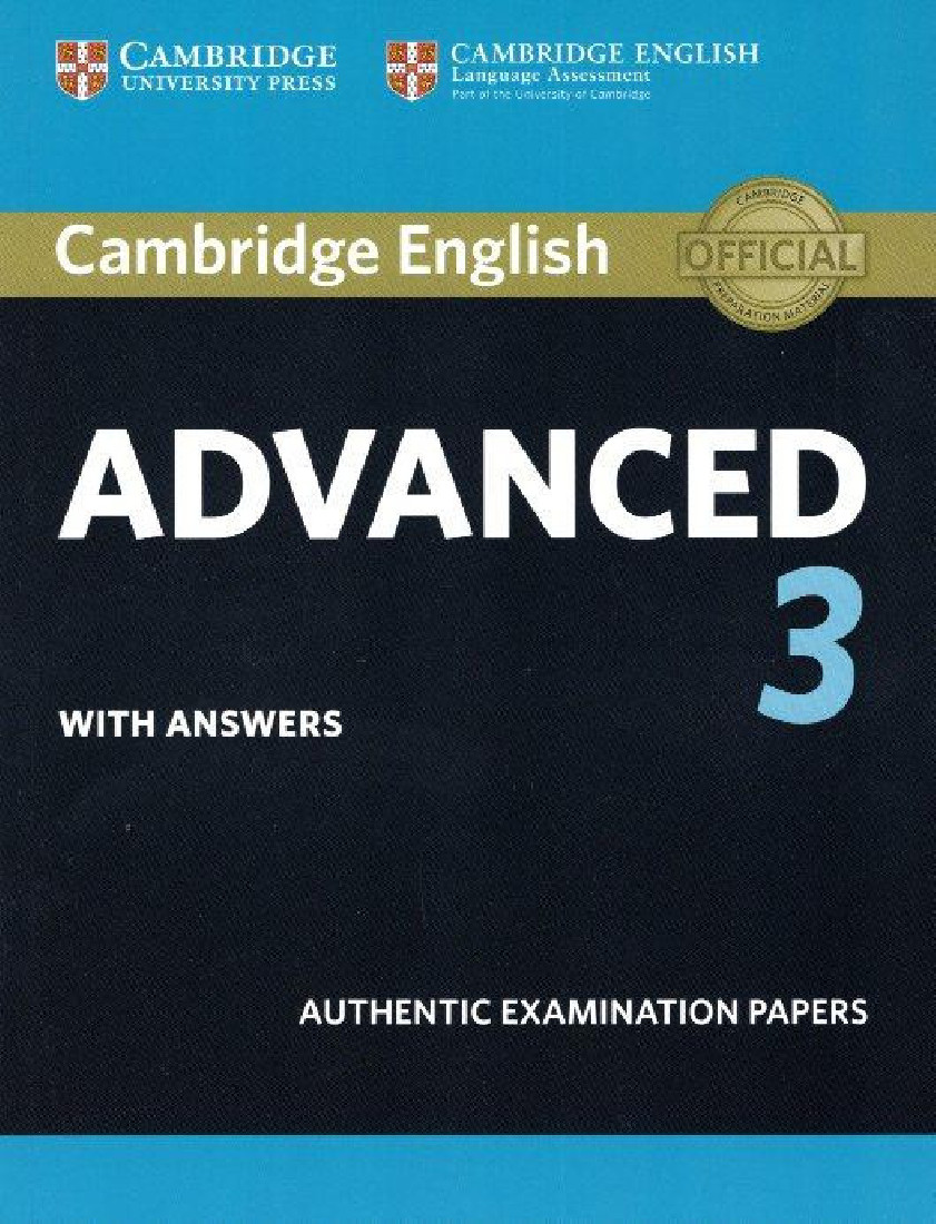 CAMBRIDGE ENGLISH ADVANCED 3 SB W/A