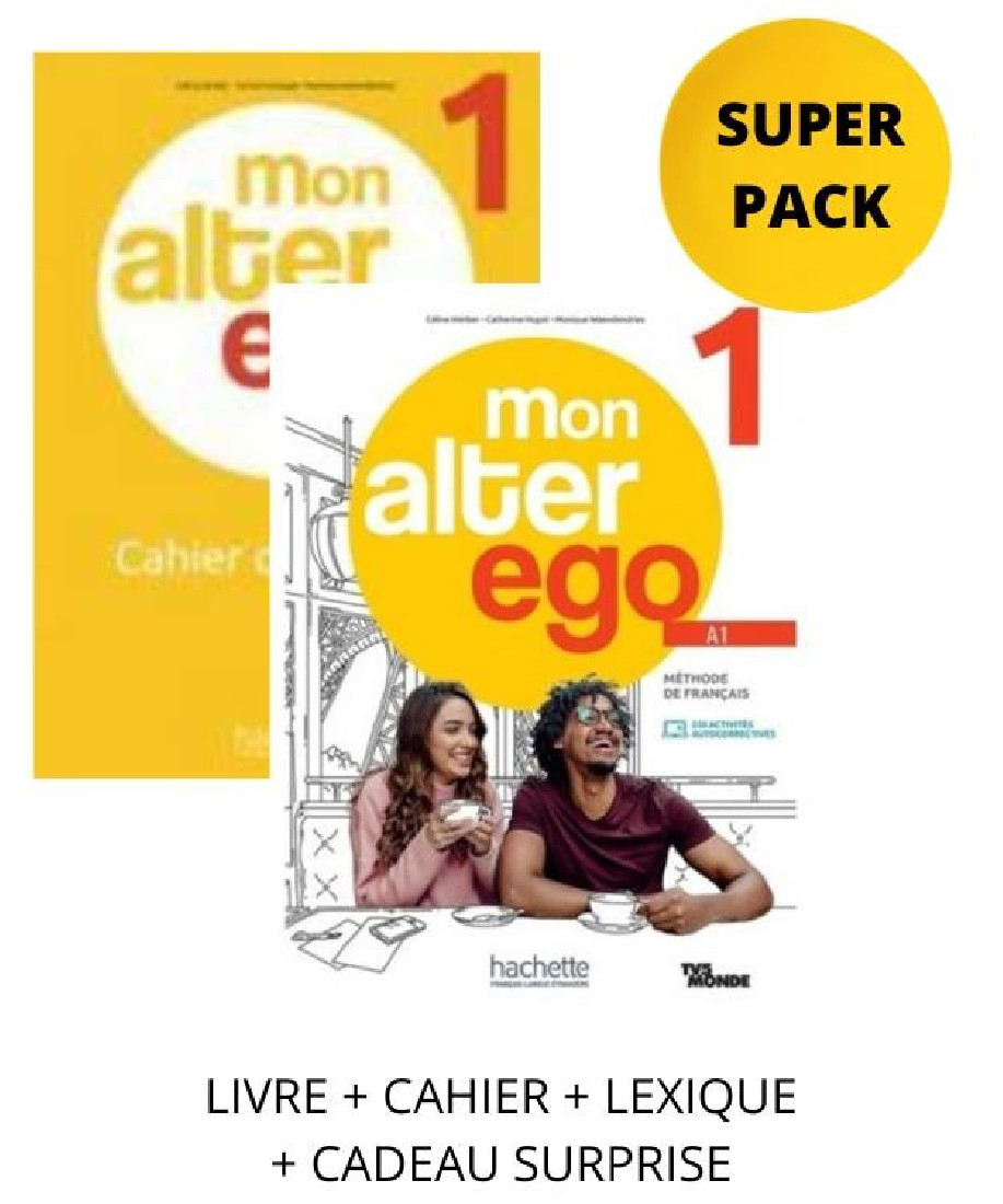MON ALTER EGO 1 SUPER PACK (LIVRE + CAHIER + LEXIQUE + CADEAU SURPRISE)