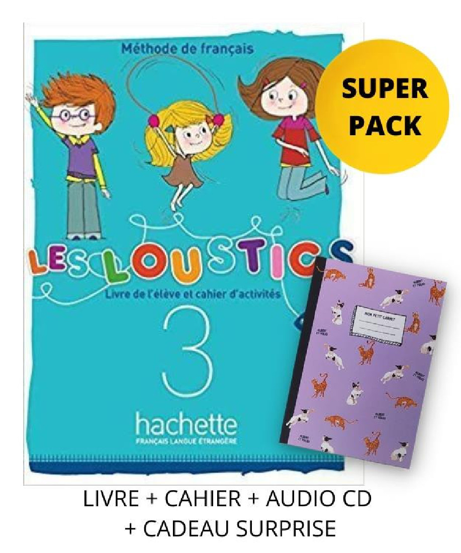 LES LOUSTICS MINI VOLUME 3 A1 SUPER PACK (LIVRE + CAHIER + LEXIQUE + CADEAU SURPRISE)