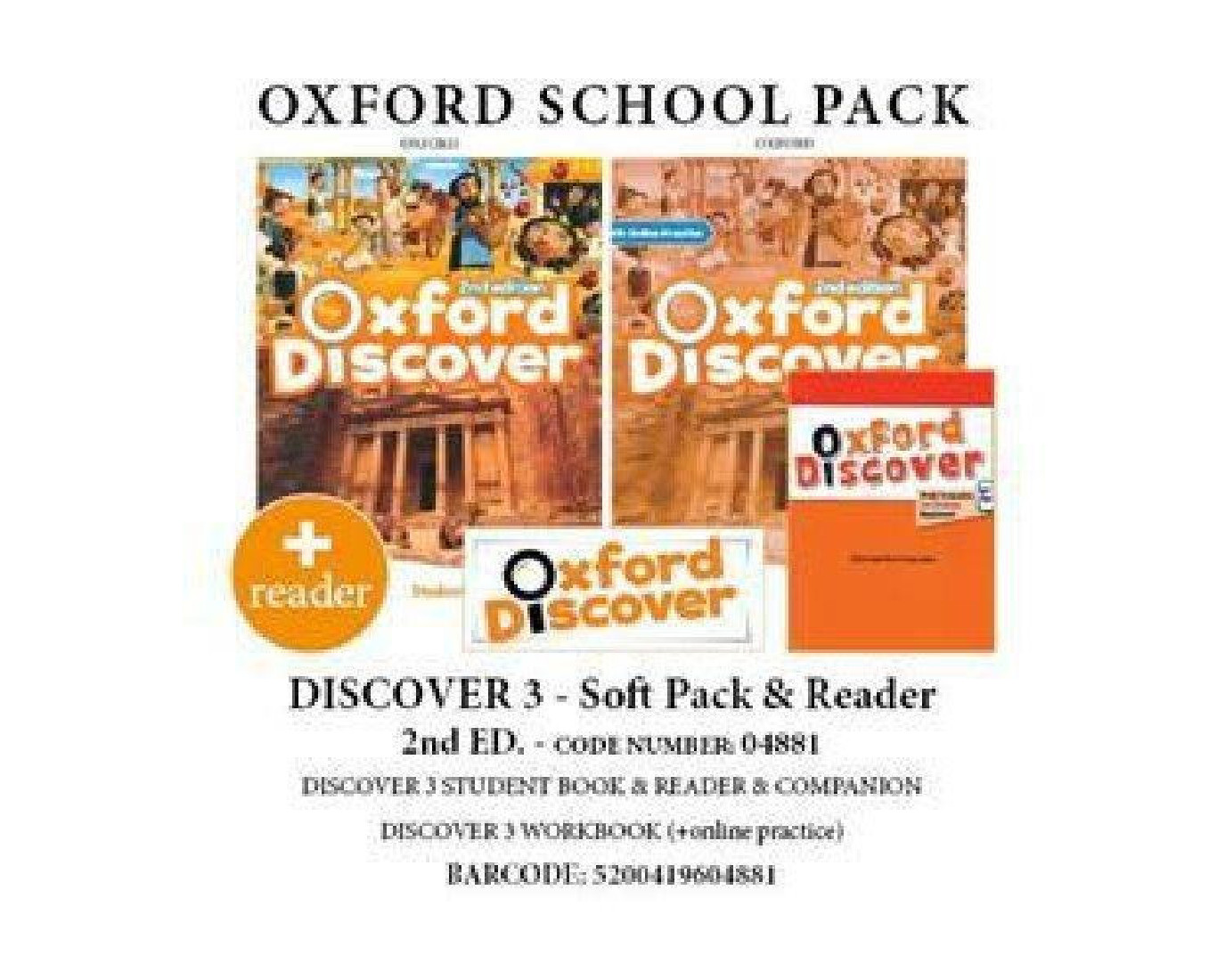 OXFORD DISCOVER 3 SOFT PACK (SB + WB & ONLINE PRACTICE + GRAMMAR + READER) - 04881