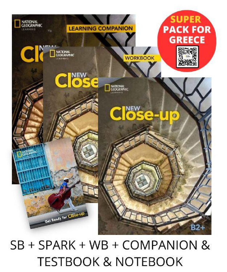 NEW CLOSE-UP B2+ SUPER PACK FOR GREECE (SB + SPARK + WB + COMPANION & TESTBOOK & NOTEBOOK)