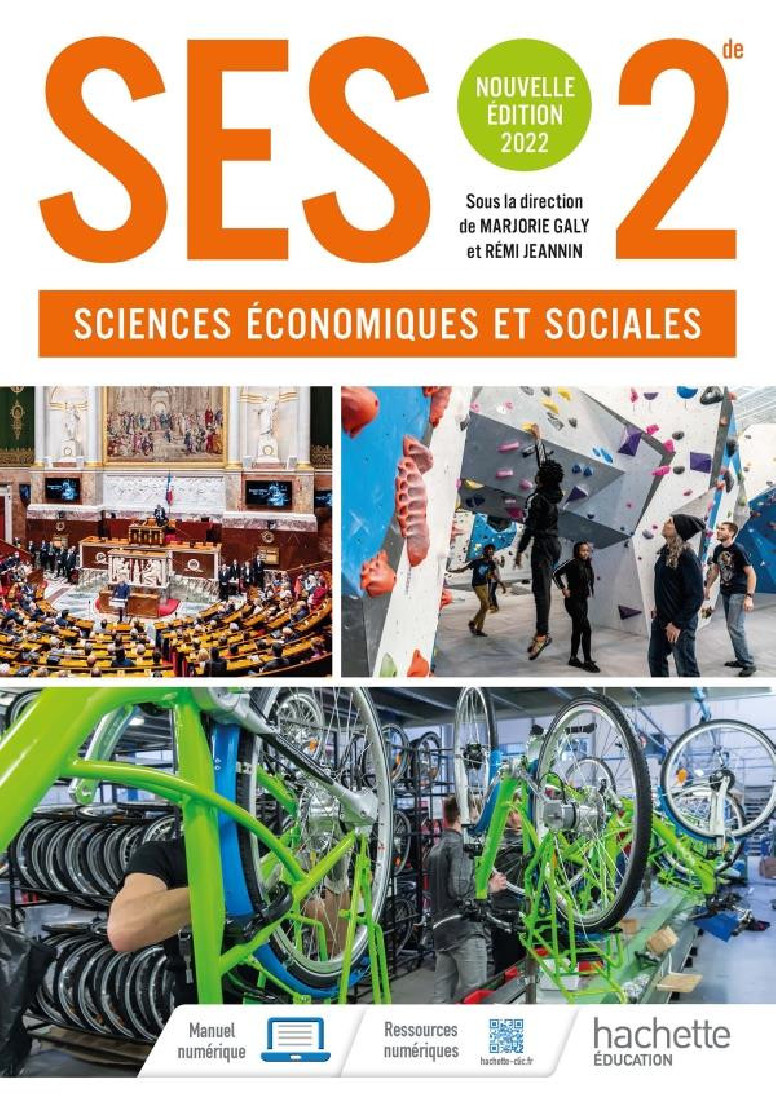 SCIENCES ECONOMIQUES ET SOCIALES 2NDE - LIVRE ELEVE - ED. 2022