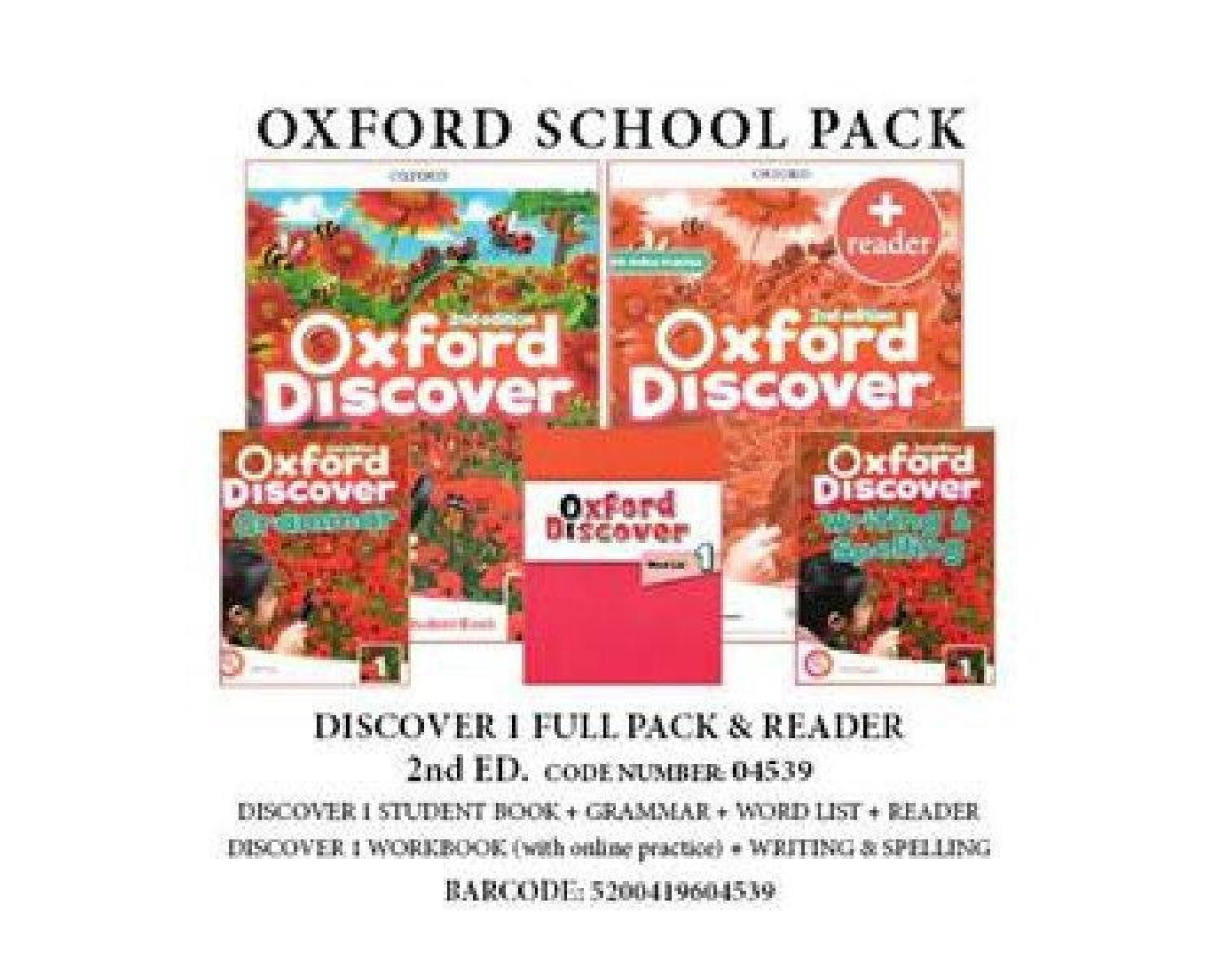 OXFORD DISCOVER 1 2ND PACK FULL PACK & READER - 04539