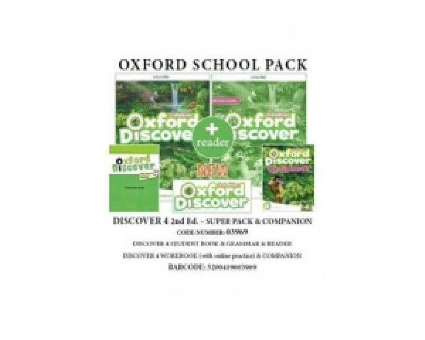 OXFORD DISCOVER 4 SUPER PACK (SB + WB WITH ONLINE PRACTICE + GRAMMAR + COMPANION + READER) - 03969 2ND ED