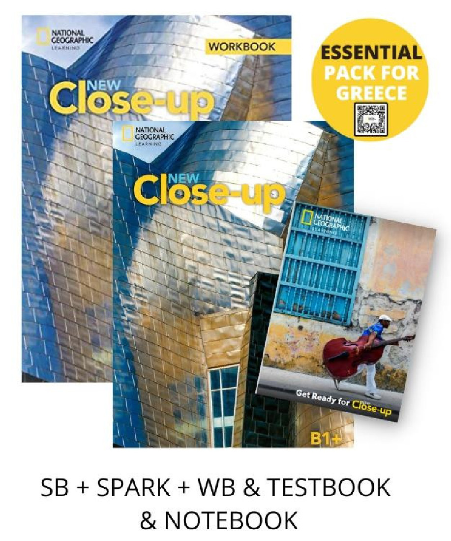 NEW CLOSE-UP B1+ ESSENTIAL PACK FOR GREECE (SB + SPARK + WB & TESTBOOK & NOTEBOOK)