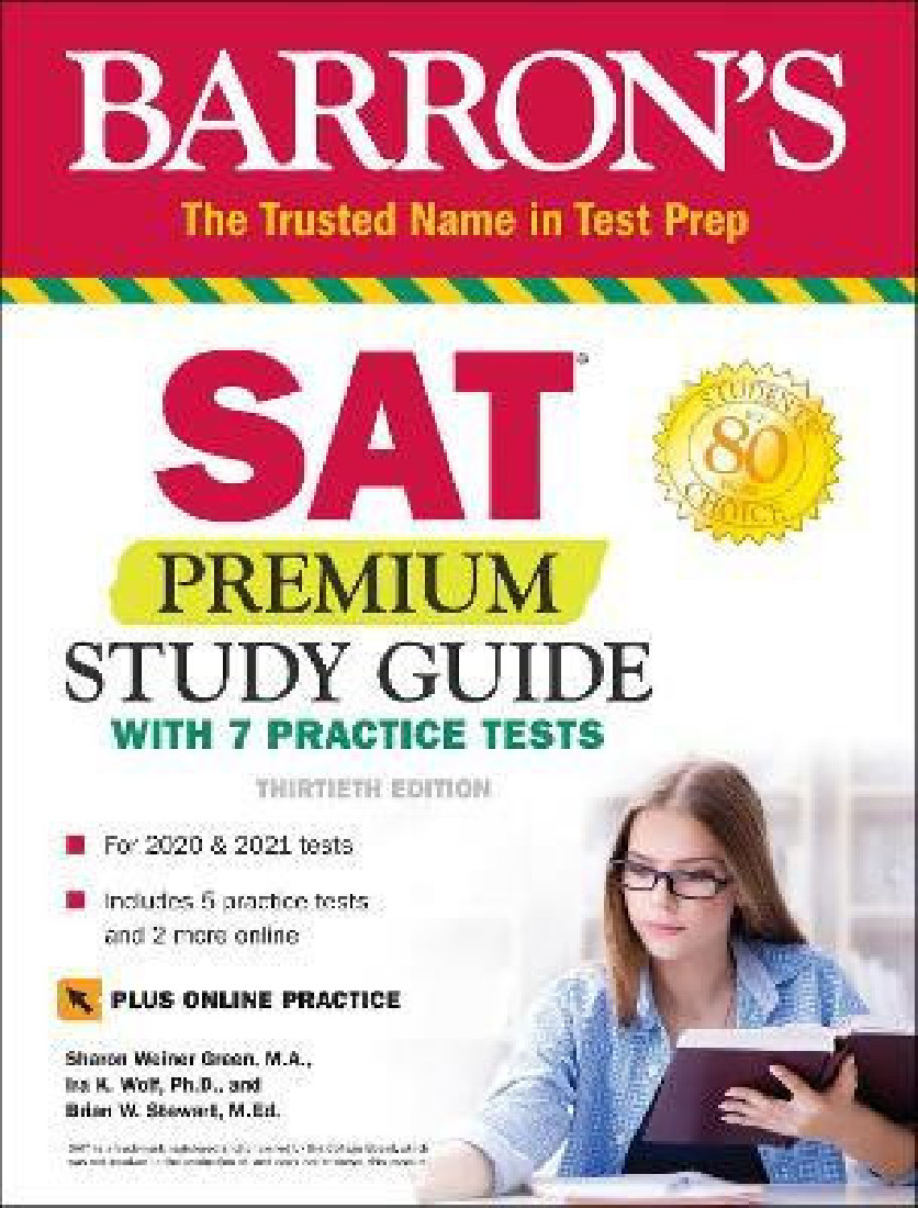 BARRONS SAT PREMIUM STUDY GUIDE WITH 7 PRACTICE TESTS