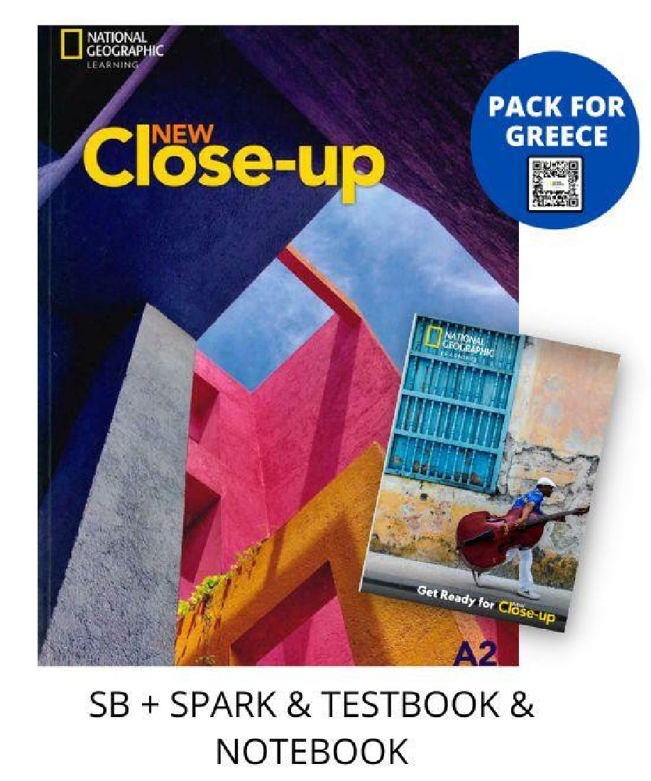 NEW CLOSE-UP A2 PACK FOR GREECE (SB + SPARK & TESTBOOK & NOTEBOOK)