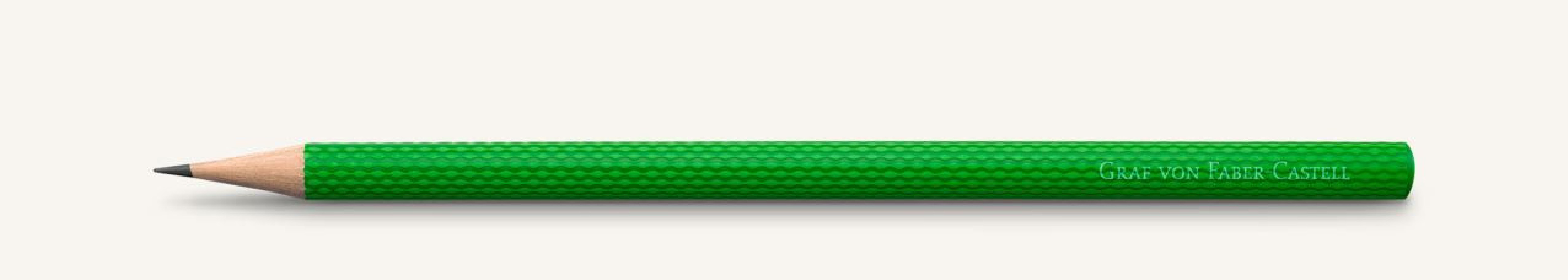 Graf Von Faber Castell 3 graphite pencils Guilloche, Viper Green 118629