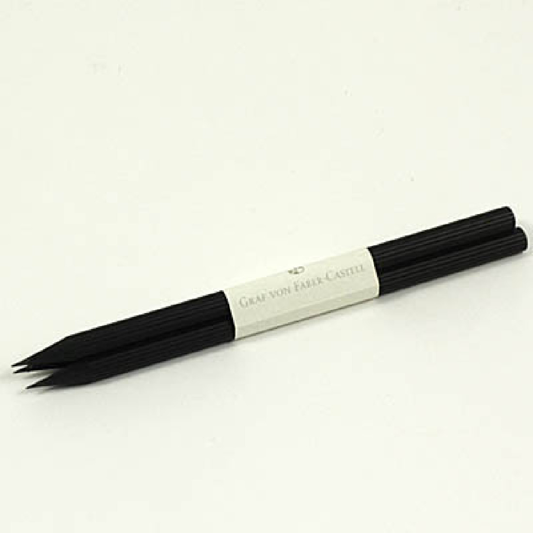 SET OF 3 BLACK  PENCILS WITH DIPPED END 118638 GRAF VON FABER CASTELL