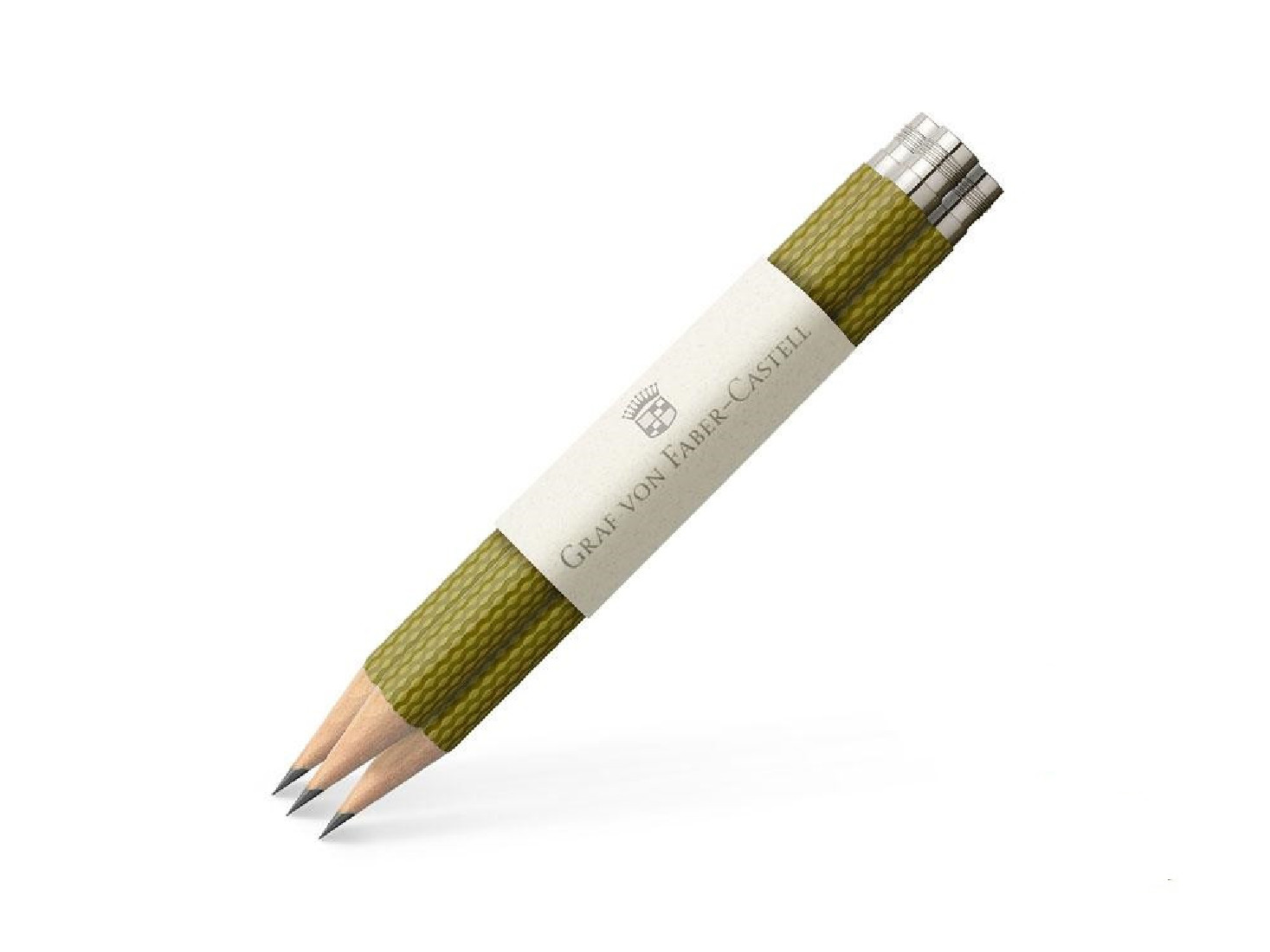 3 pocket pencils Guilloche, Olive Green, 118663  Graf Von Faber Castell
