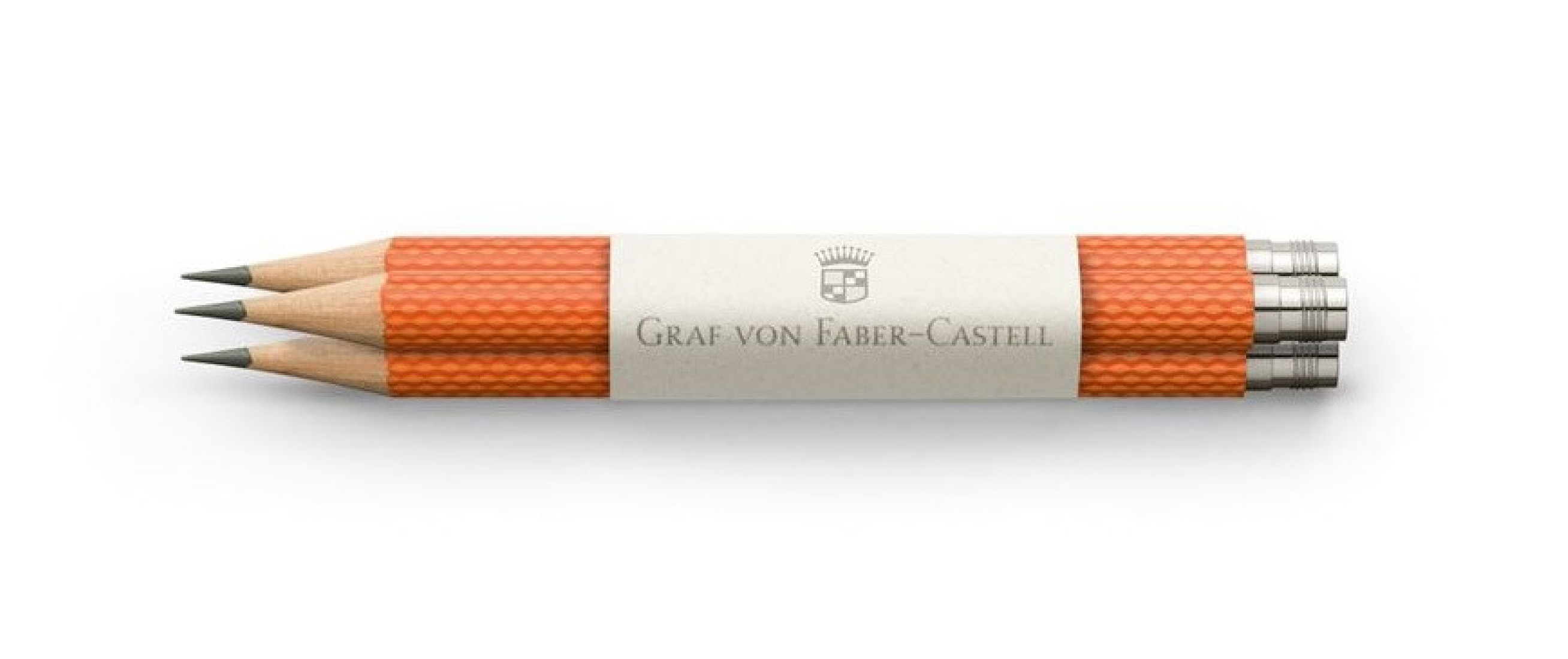 3 pocket pencils Guilloche, Burned Orange, 118661  Graf Von Faber Castell