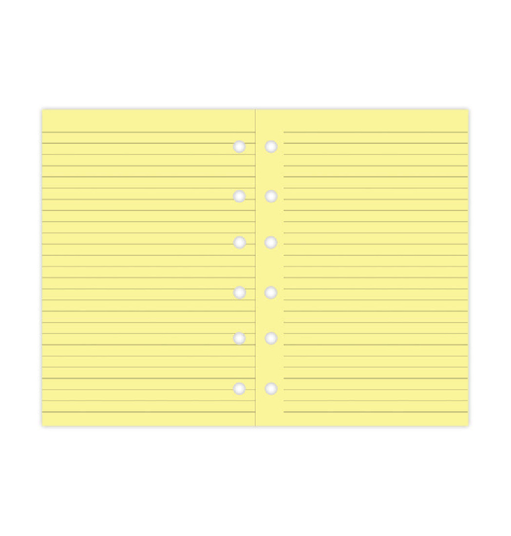 Refill Pocket Yellow Ruled Notepaper 213010 Filofax