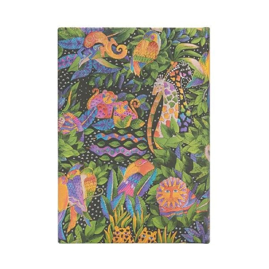 Paperblanks 12 month planner hard cover  2024 Jungle song Whimsical Creations midi 13x18 weekly horizontal