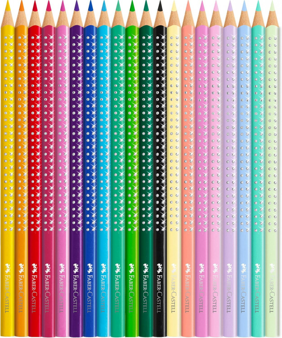 Faber Castell Sparkle Colour Pencils Set of 20 in Metal Case 201971