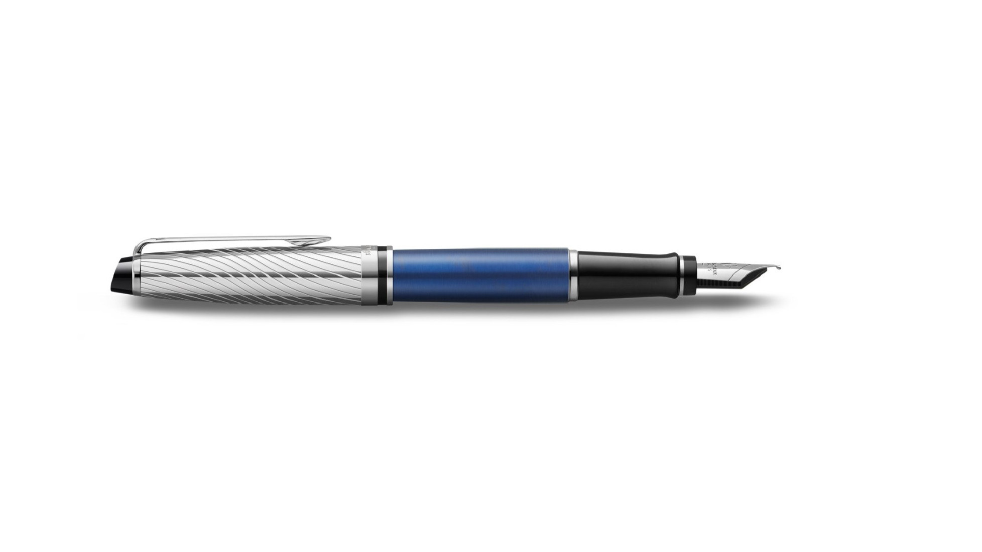 Waterman Expert Deluxe Metallic Blue Lacquer CT Fountain Pen