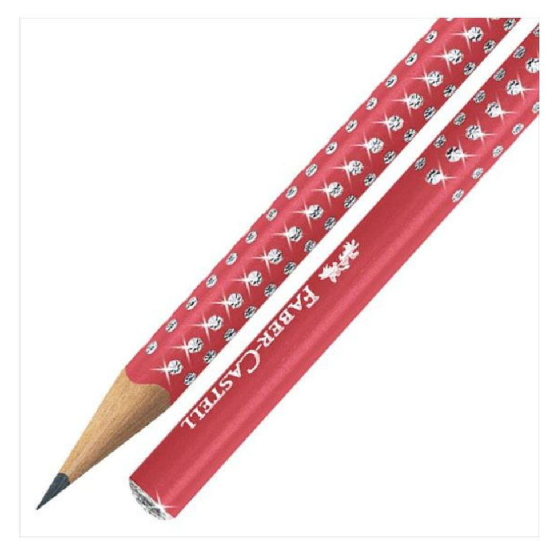 Μολύβι Grip Sparkle Red 118236 Faber Castell