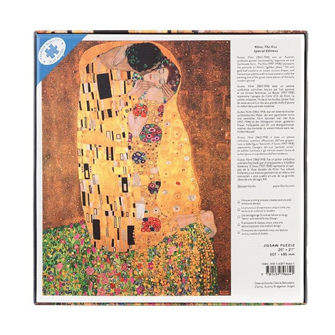 Jigsaw puzzle 1000pcs, Klimt, The Kiss Paperblanks
