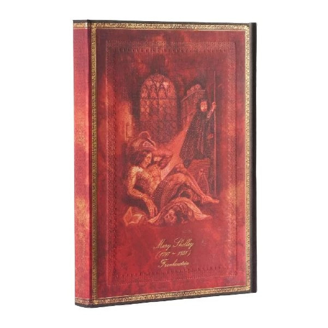 Paperblanks notebook ultra 17,5 x23cm, hard cover, magnetic wrap closure, lined, 144 pages, 120g, Mary Shelley, Frankenstein 95958
