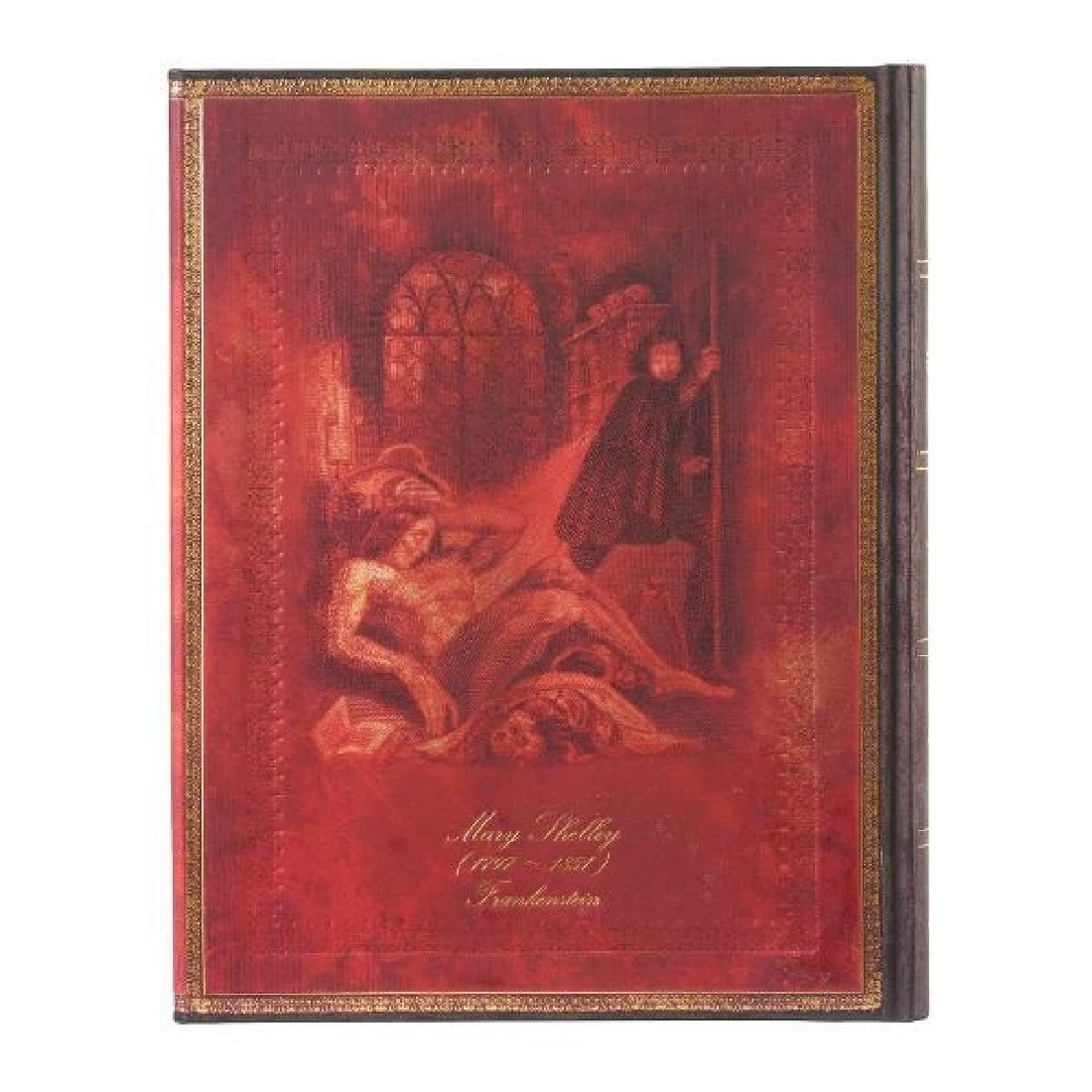 Paperblanks notebook ultra 17,5 x23cm, hard cover, magnetic wrap closure, lined, 144 pages, 120g, Mary Shelley, Frankenstein 95958