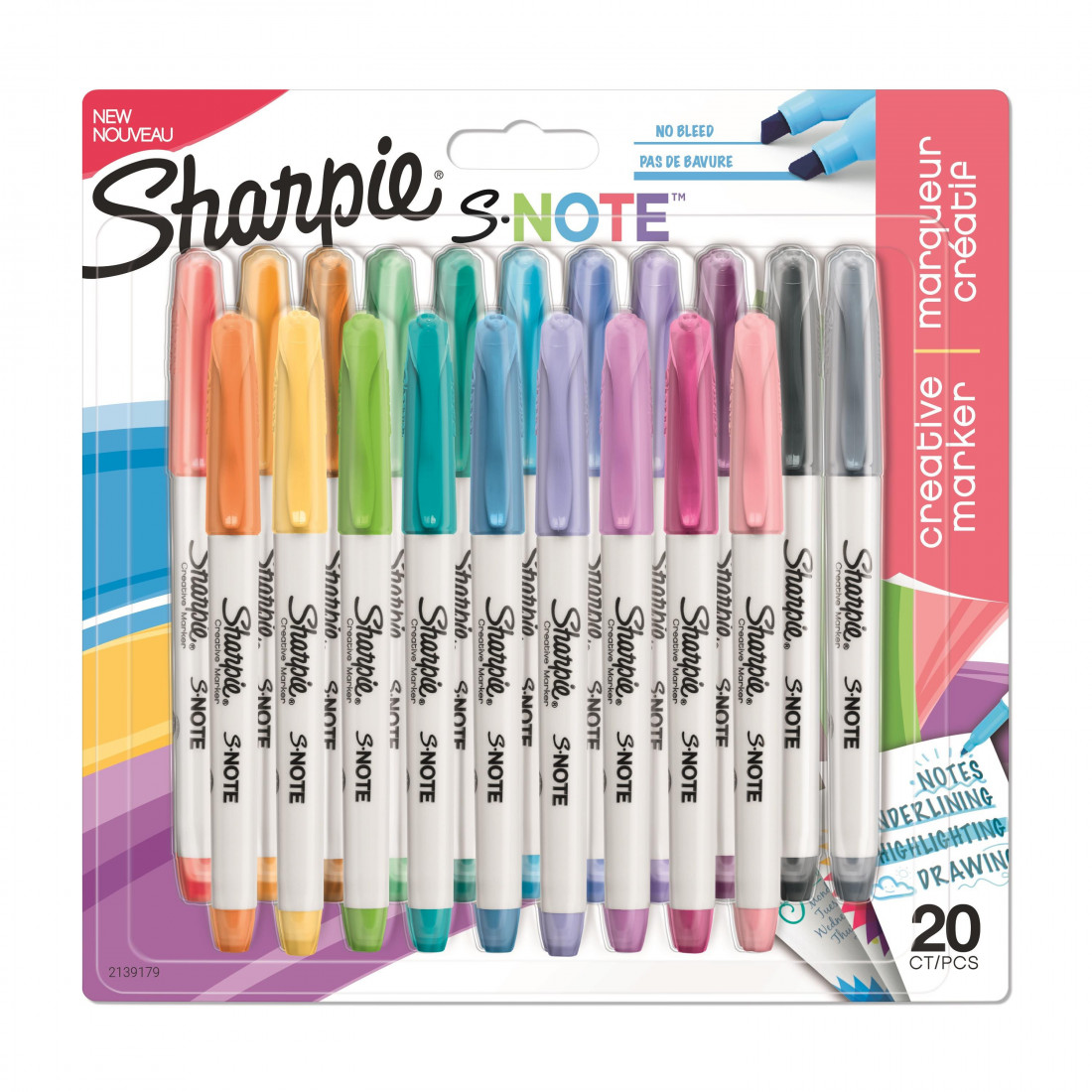 Sharpie S.NOTE creative markers 20 pcs