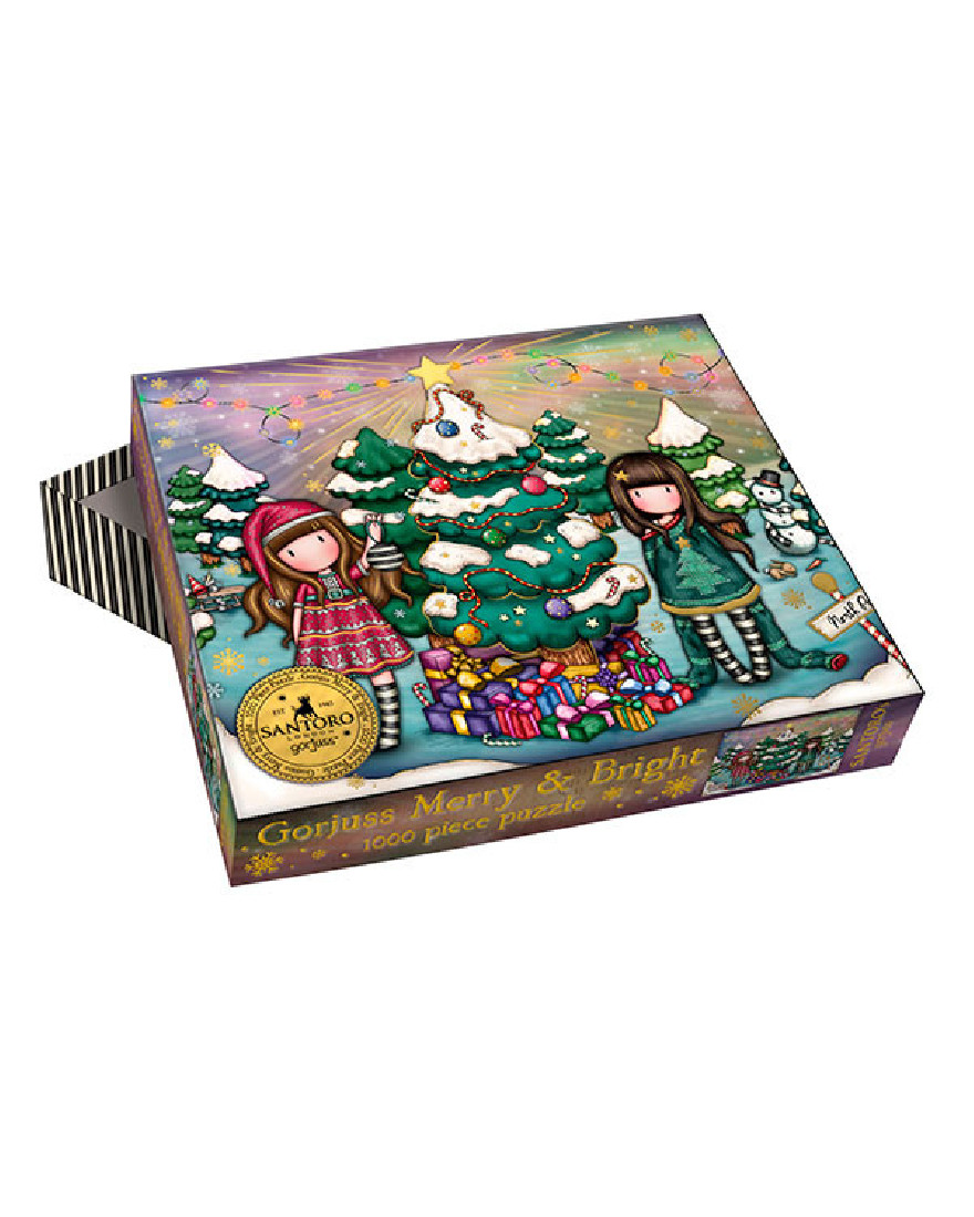 Χριστουγεννιάτικο Puzzle 1000 τμχ. Merry and Bright 1225GJ01 Santoro Gorjuss