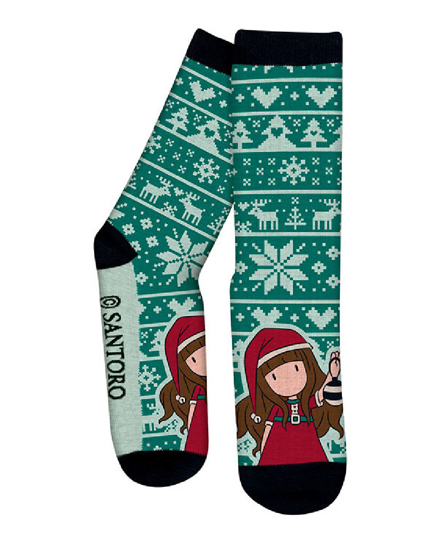 Χριστουγεννιάτικες Κάλτσες σε Συσκευασία Δώρου Tis The Season 1101GJ08 Santoro Gorjuss