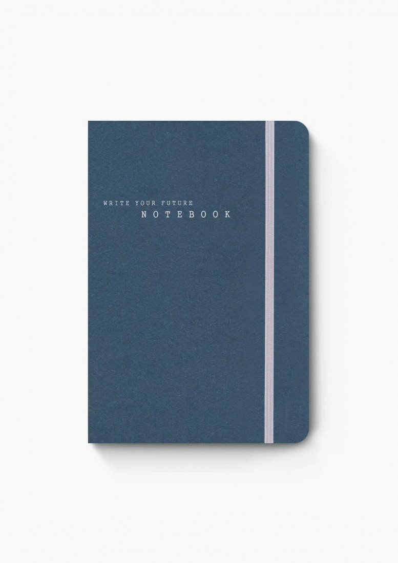 Adbook Eco elastic notebook 14x21 blue plain